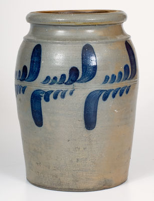 2 Gal. Stoneware Jar attrib. A. & W. Boughner, Greensboro, PA
