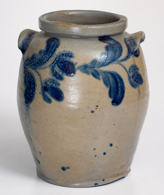 1 Gal. Baltimore, MD Stoneware Jar w/ Floral Decoration, circa 1825
