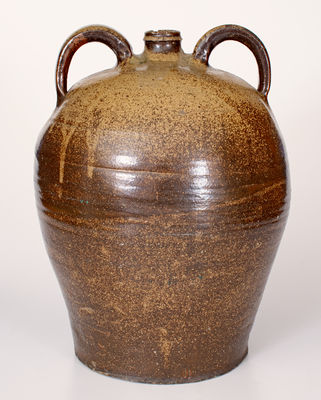 Fine Edgefield District, SC Stoneware Double-Handled Jug attrib. Reverend John Landrum