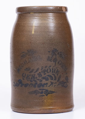 PROCTOR, West Virginia Stoneware Canning Jar