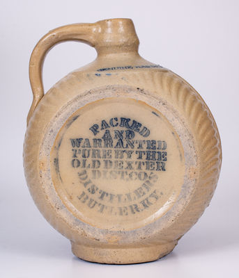 Molded Stoneware Jug for OLD DEXTER DIST. CO. / BUTLER, KY