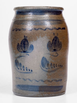 1 Gal. Western PA Stoneware Jar with Freehand Decoration