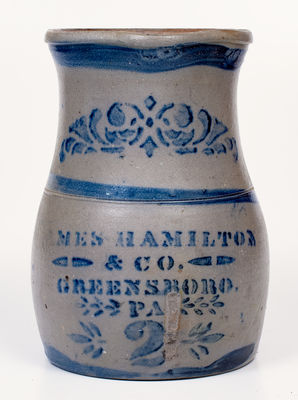 JAMES HAMILTON & CO. / GREENSBORO, PA Stoneware Pitcher