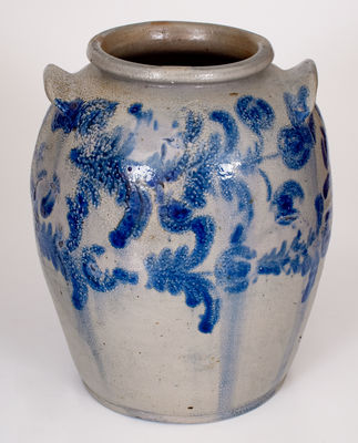 6 Gal. Baltimore, MD Stoneware Jar w/ Elaborate Cobalt Decoration, c1825