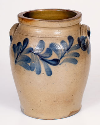 1 Gal. Remmey, Philadelphia, PA Stoneware Jar with Leaf Decoration