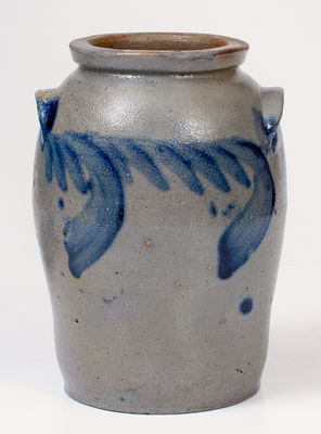 1/2 Gal. Baltimore, MD Stoneware Jar w/ Cobalt Decoration, circa 1850