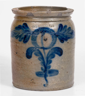 Fine Half-Gallon B.C. Milburn (Alexandria, VA) Stoneware Jar