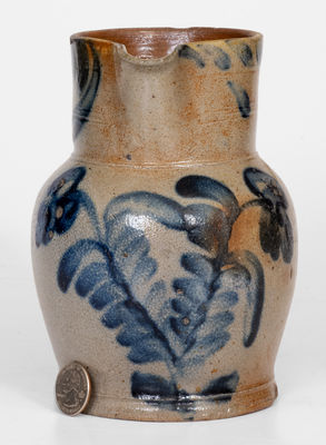 Quart-Sized Stoneware Pitcher attrib. Henry H. Remmey, Philadelphia