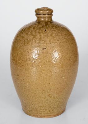 One-Gallon DH (Daniel Hartsoe, Lincoln County, NC) Alkaline-Glazed Stoneware Jug