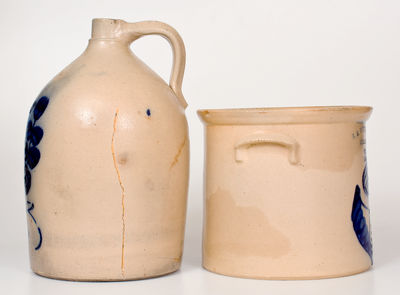 Lot of Two: N. A. WHITE & SON / UTICA, NY Stoneware