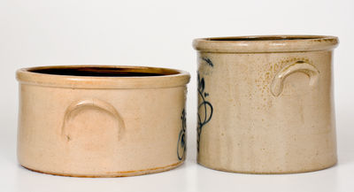 Lot of Two: Fort Edward, New York Stoneware Crocks