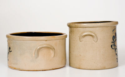 Lot of Two: Fort Edward, New York Stoneware Crocks