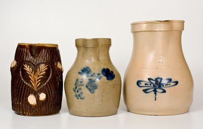 Lot of Three: Northeastern American Stoneware Pitchers