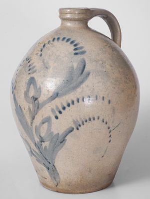Exceedingly Rare and Important BAMA CITY Alabama Stoneware Jug, circa 1840