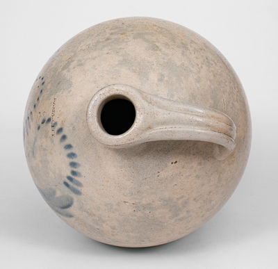 Exceedingly Rare and Important BAMA CITY Alabama Stoneware Jug, circa 1840