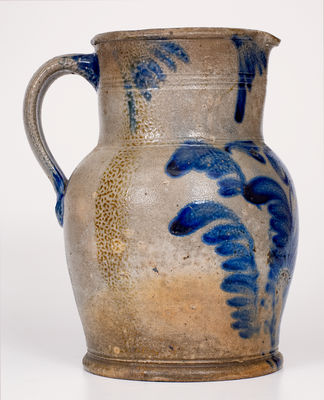 Attrib. Richard C. Remmey, Philadelphia, PA Stoneware Pitcher w/ Floral Decoration