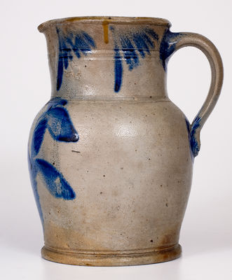 Attrib. Richard C. Remmey, Philadelphia, PA Stoneware Pitcher w/ Floral Decoration