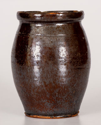 Rare J. M. Dosch (Kittaning, Armstrong County, PA) Redware Jar