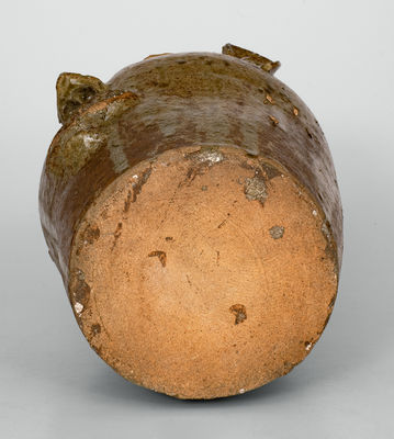 Exceedingly Rare and Important Alkaline-Glazed Stoneware Face Jug, Edgefield District, SC, c1850-1880