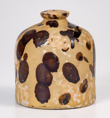 Glaze-Decorated American Stoneware Bank, late 19th century