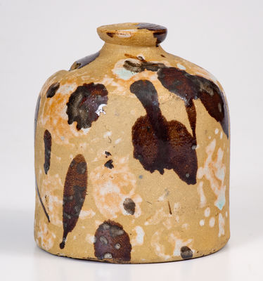 Glaze-Decorated American Stoneware Bank, late 19th century