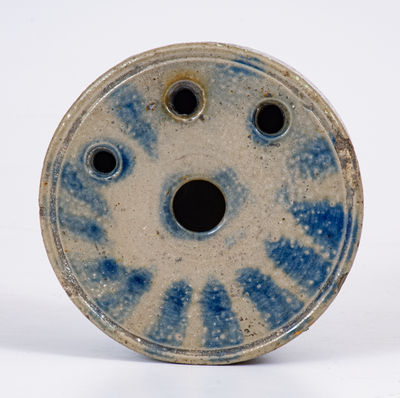 Northeastern Cobalt-Decorated Stoneware Inkwell, second quarter 19th century