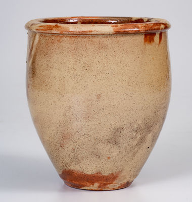 S. BELL & SON / STRASBURG Glazed Redware Jar