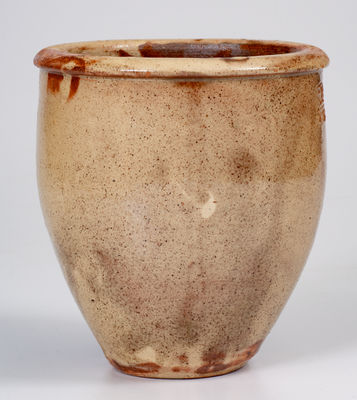 S. BELL & SON / STRASBURG Glazed Redware Jar