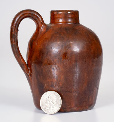 Scarce Miniature JOHN BELL (Waynesboro, PA) Redware Jug