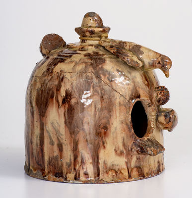 Exceedingly Rare and Important Anthony W. Bacher / 1881 Redware Birdhouse (Winchester, VA)