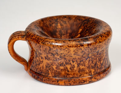 Rare JOHN BELL / WAYNESBORO, PA Redware Lady's Spittoon