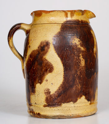 S. BELL & SON / STRASBURG Shenandoah Valley Redware Tankard Pitcher