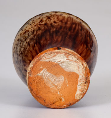 Extremely Rare attrib. Adam Kern Redware Egg Cup, Winchester, VA or Thurmont, MD