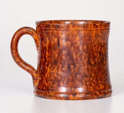 JOHN BELL / WAYNESBORO Redware Mug, circa 1850-1880