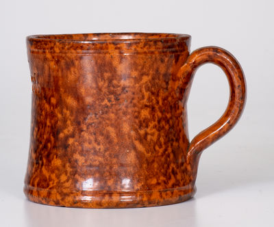 JOHN BELL / WAYNESBORO Redware Mug, circa 1850-1880