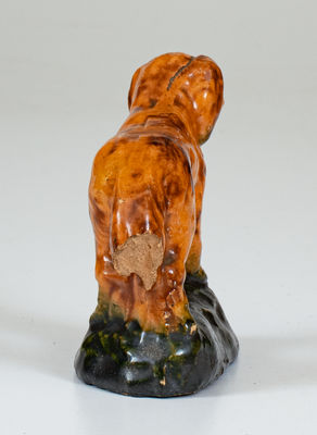 Glazed Redware Figure of a Dog, probably Pennsylvania, 19th century