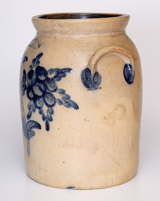 Rare T.H. WILLSON & CO / HARRISBURG, PA Two-Gallon Stoneware Jar w/ Elaborate Decoration