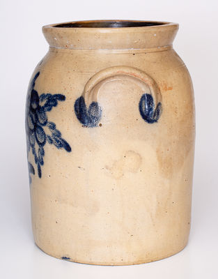 Rare T.H. WILLSON & CO / HARRISBURG, PA Two-Gallon Stoneware Jar w/ Elaborate Decoration