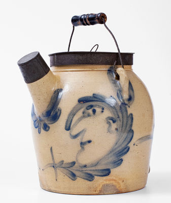 Exceedingly Rare and Important COWDEN & WILCOX / HARRISBURG, PA Triple Man-in-the-Moon Batter Pail