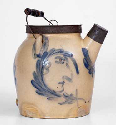 Exceedingly Rare and Important COWDEN & WILCOX / HARRISBURG, PA Triple Man-in-the-Moon Batter Pail