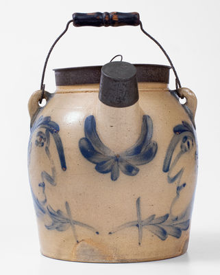 Exceedingly Rare and Important COWDEN & WILCOX / HARRISBURG, PA Triple Man-in-the-Moon Batter Pail
