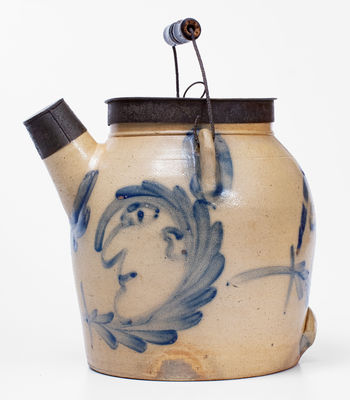 Exceedingly Rare and Important COWDEN & WILCOX / HARRISBURG, PA Triple Man-in-the-Moon Batter Pail