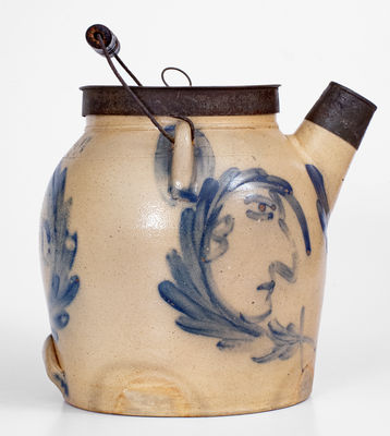 Exceedingly Rare and Important COWDEN & WILCOX / HARRISBURG, PA Triple Man-in-the-Moon Batter Pail