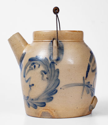 Exceedingly Rare and Important COWDEN & WILCOX / HARRISBURG, PA Triple Man-in-the-Moon Batter Pail