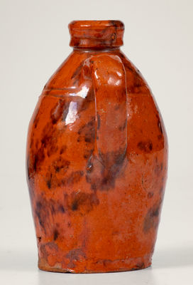 Miniature Glazed Pennsylvania Redware Jug, probably Pennsylvania
