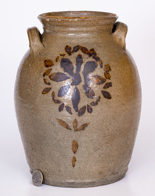 Exceptional Whelchel Family, Gaffney, SC Stoneware Jar w/ Floral Decoration