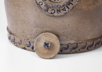 Outstanding ALLIANCE, OHIO Stoneware Harvest Jug made for a Local Jeweler