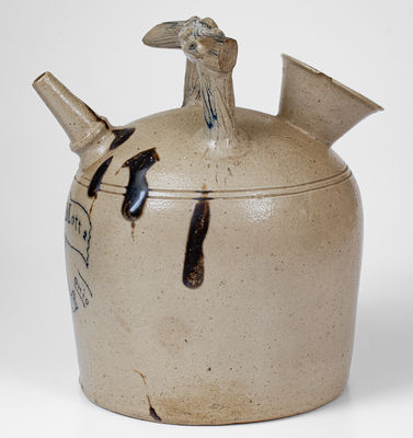 Extremely Rare "Pony Mott / Peninsula, Ohio" Stoneware Blacksmith's Harvest Jug