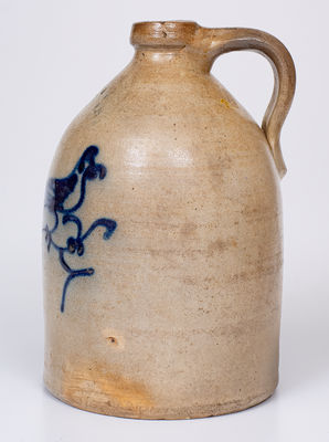 1 Gal. J. NORTON & CO. / BENNINGTON, Vermont Stoneware Jug w/ Bird Decoration