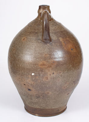 Fine and Scarce BOSTON / 1804 Stoneware Jug w/ Cobalt and Iron-Oxide Decoration